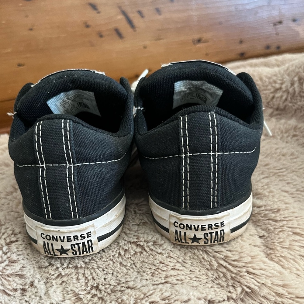 Converse Kids Black and White Sneakers - Picture 7 of 11